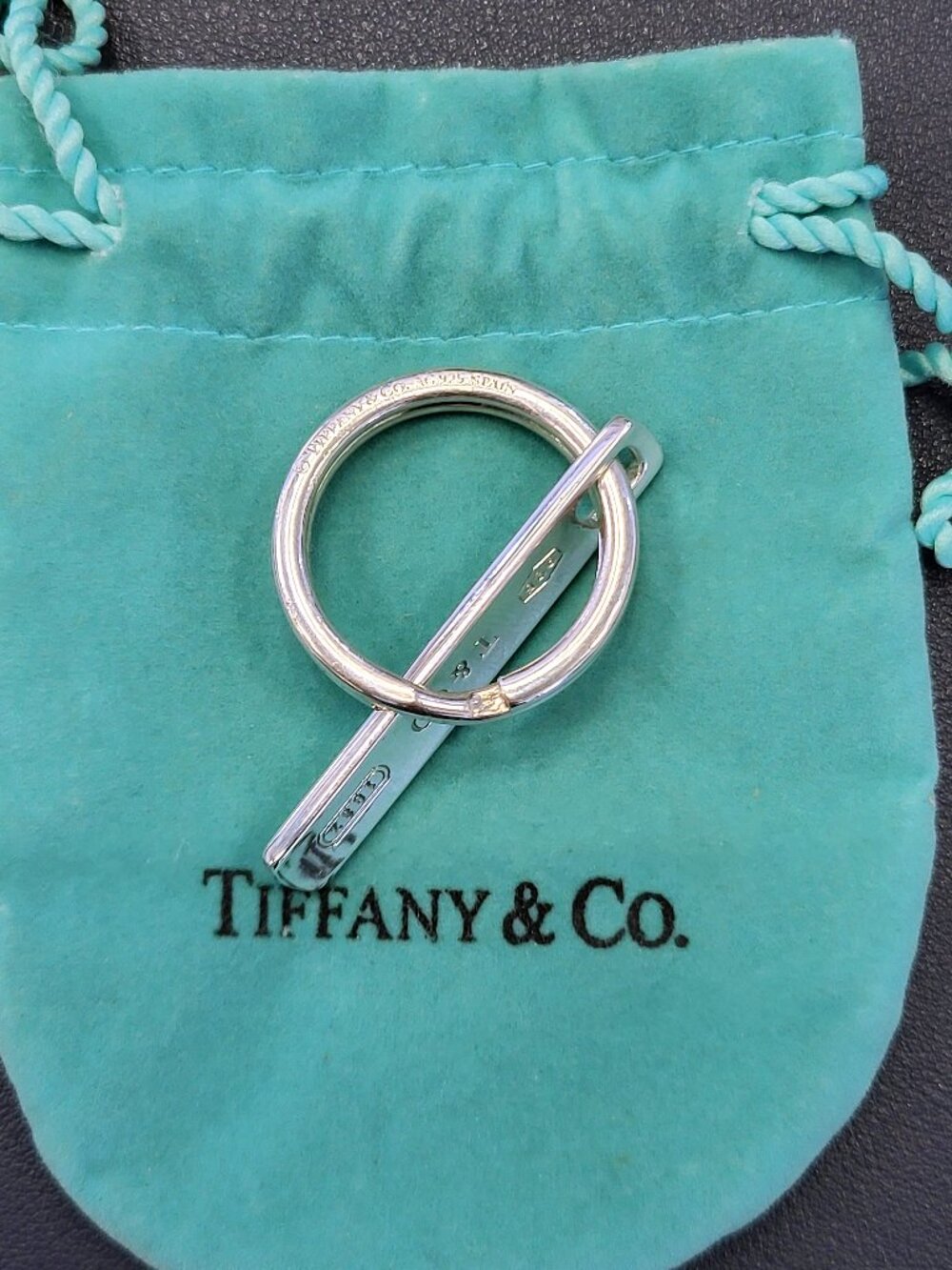 Tiffany & Co. 1837 Bar Keychain .925